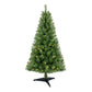 4ft Pre-Lit Norwood Spruce Christmas Tree with 100 Warm White LED Lights - Realistic Indoor Holiday Decor for Home 2024