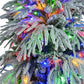 6FT Pre-Lit Snow-Flocked Christmas Tree with Colorful LED Lights – 790 Branch Tips, Perfect Holiday Decor for Home & Office 2024