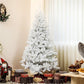 6ft White Christmas Tree – Realistic Holiday Decor with Flame Retardant Branches, Perfect for Indoor Use Christmas 2024