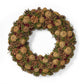 Natural Pinecone Christmas Wreath – 18.5-inch Rustic Decor for Front Door, Holiday Cheer 2024