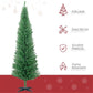 7 ft Slim Pencil Christmas Tree – 499 Branches for Full Look, Easy Storage, Perfect Holiday Decor for Christmas 2024