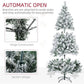 6 ft Pre-Lit Snow-Flocked Christmas Tree with LED Lights – Realistic Holiday Decor for Home & Office Christmas 2024