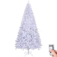 8 FT Pre-Lit White Pine Christmas Tree – Lush with 1500 Branch Tips and 500 LED Lights, Perfect Holiday Decor for Home or Office Christmas 2024