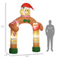 Inflatable Gingerbread Man Arch with LED Lights – 76.8" Holiday Decor for Indoor/Outdoor Use, Christmas 2024