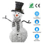 LED Christmas Snowman Decoration lighted up snowman Collapsible Battery Operated Lighted Snowman Indoor Outdoor Garden Light with Removable Hands Scarf Christmas tree, at backyard, porch, bedroom