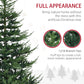 7.5 ft Realistic Pine Hinged Christmas Tree - Flame-Retardant Design for Home Holiday Decor 2024