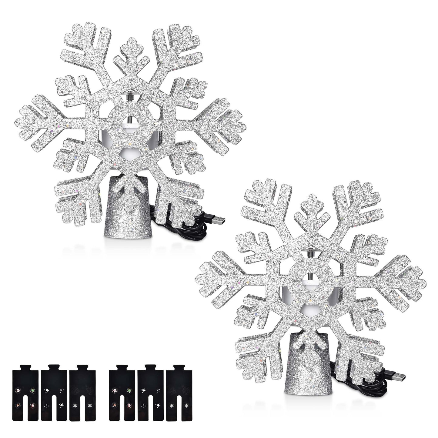 2 Pack Christmas Tree Topper Star