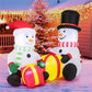 5ft Inflatable Snowman with Gift Boxes – LED Lit Holiday Decor for Outdoor Use, Christmas 2024