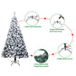 6FT Realistic Snow-Flocked Christmas Tree with 750 Branches - Perfect Holiday Decor for Christmas 2024