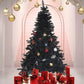 8' Black Premium Artificial Christmas Tree with Sturdy Metal Stand - Unique Holiday Decor for Home & Office 2024