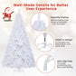 7 ft Realistic White Christmas Tree – Eco-Friendly PVC with Metal Stand, Perfect Holiday Decor for Christmas 2024