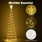 6FT Warm White Spiral LED Christmas Tree Light – Twinkling Outdoor Holiday Decor with 8 Modes, Perfect for Festive Ambience 2024