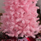 7 ft Slim Pink Douglas Fir Artificial Christmas Tree - 818 Realistic Branch Tips, Perfect for Small Spaces Holiday Decor 2024