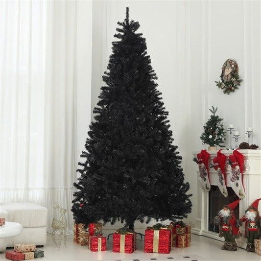 9ft Black Artificial Christmas Tree - Full and Lush Holiday Decor, Perfect for Indoor Use Christmas 2024