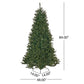 7 ft Pre-Lit Hinged Christmas Tree with 500 Clear Lights – Realistic Holiday Decor for Home & Office, Christmas 2024