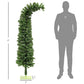 6 ft Slim Pencil Christmas Tree – Whimsical Design with 400 Tips, Perfect Holiday Decor for Indoor Spaces 2024