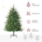 6 ft Realistic Green Christmas Tree – Easy Shape with 700 Tips, Perfect Indoor Holiday Decor for Christmas 2024