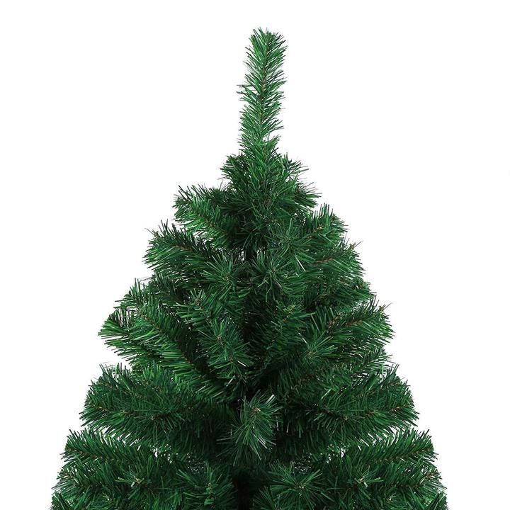 6 ft Premium PVC Christmas Tree – Lush Green Decor with Metal Stand, Perfect for Holiday Home Decor 2024