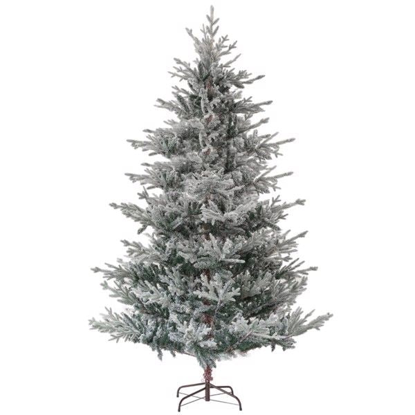 9 ft Realistic Snow-Flocked Nordic Pine Christmas Tree – Full Holiday Decor for Home, Perfect for Christmas 2024