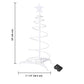 2 ft Lighted Spiral Christmas Tree with Warm White LEDs - Battery Operated Festive Decor for Holiday 2024