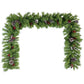 4 ft Pre-Lit Artificial Christmas Tree Set with Wreath, Garland & Entrance Trees - LED Lights for Festive Home Decor 2024