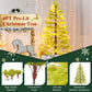 6 ft Realistic Pre-Lit Cypress Leaf Christmas Tree – 300 Warm LED Lights, Perfect Holiday Decoration for Home & Office 2024