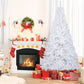 7 ft Realistic White Christmas Tree – Eco-Friendly PVC with Metal Stand, Perfect Holiday Decor for Christmas 2024