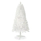 4ft Pre-Lit White Norwood Spruce Christmas Tree – Realistic PVC with 100 Warm LED Lights, Ideal Holiday Decor for Home 2024