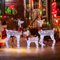 3-Piece LED Lighted Reindeer Family Set – Weatherproof Christmas Decor for Indoor/Outdoor Use, Holiday Cheer 2024