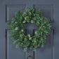 24.5-inch Lush Leaves Wreath – Natural Thatched Twig Frame, Lightweight for Home Decor, Christmas 2024