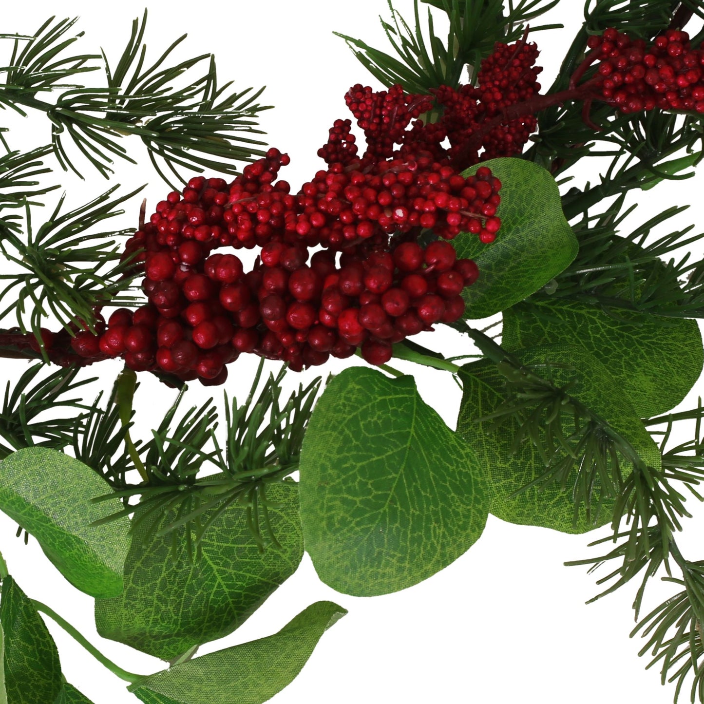 5" Berry & Leaves Garland – Charming Indoor Decor, Perfect for Holiday Styling, Christmas 2024