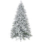 8ft Snow-Flocked Artificial Christmas Tree – Realistic Holiday Decor with 2003 Tips, Perfect for Home & Office Christmas 2024