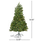 4.5 ft Pre-Lit Hinged Christmas Tree with 200 Clear LED Lights – Perfect Holiday Decor for Home, Christmas 2024