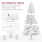 6ft White Christmas Tree – Realistic Holiday Decor with Flame Retardant Branches, Perfect for Indoor Use Christmas 2024