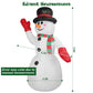 Giant 7.9FT Inflatable Christmas Snowman – LED Light-Up Decor with Waterproof Design for Outdoor Lawn, Holiday Festivities 2024