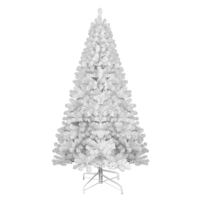 7.5 ft Fluffy White Artificial Christmas Tree – Eco-Friendly Fireproof PVC, Easy Assembly for Holiday Decor 2024