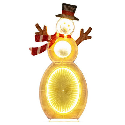 Lighted Snowman Decoration – 2.6 ft with 105 LED Lights, Winter Wonderland Theme, Indoor/Outdoor Use, Christmas Decor 2024