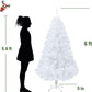 6 ft Unlit Premium Spruce Artificial Christmas Tree – Eco-Friendly PVC, Sturdy Metal Stand, Perfect for Home & Office Holiday Decor 2024