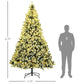 9 ft Pre-Lit Snow-Flocked Christmas Tree – Stunning Holiday Decor with 900 LED Lights, Perfect for Home & Office Christmas 2024