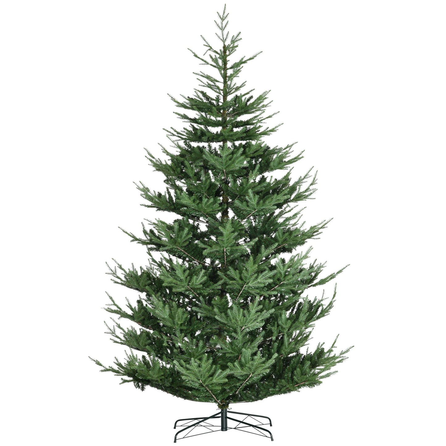 9 ft Realistic Pine Hinged Christmas Tree – 1939 Branch Tips, Steel Base, Auto Open Design for Holiday Decor 2024