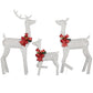 3-Piece LED Lighted Reindeer Family Set – Weatherproof Christmas Decor for Indoor/Outdoor Use, Holiday Cheer 2024