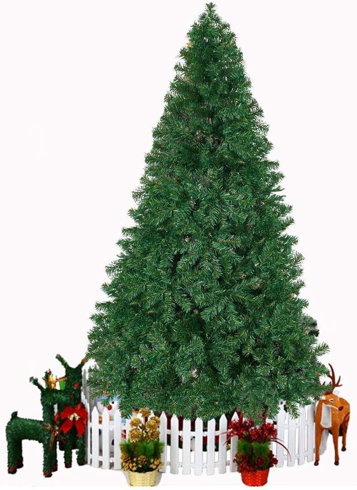 10 ft Lush Green Premium Spruce Christmas Tree – Artificial Holiday Decor with Metal Stand for Home & Office 2024