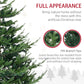 6 ft Realistic Pine Hinged Christmas Tree – Auto Open Design with 795 Branches, Steel Base for Home Holiday Decor 2024