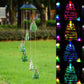 Christmas Tree Solar LED Wind Chimes