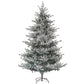 “6 ft Snow-Flocked Nordic Pine Christmas Tree – Realistic Indoor Holiday Decor for Christmas 2024”