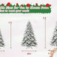 Realistic 6FT Flocked Christmas Tree - Fluffy PE&PVC Design with 1100 Tips for Holiday Cheer