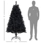 6ft Black Christmas Tree – Realistic Holiday Decor with Flame Retardant Branches, Ideal for Indoor Use 2024