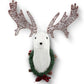 Lighted 39-inch 3D Reindeer Wall Decor – Pre-lit Warm White for Indoor/Outdoor Use, Festive Christmas Decor 2024