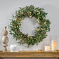 29-inch Snowberry Wreath – Elegant Winter Charm with White Berries, Perfect for Front Door, Christmas Decor 2024