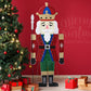 Lighted Nutcracker Soldier Decoration – 66-inch Pre-lit with 162 LED Warm White Lights, Indoor/Outdoor Holiday Decor 2024